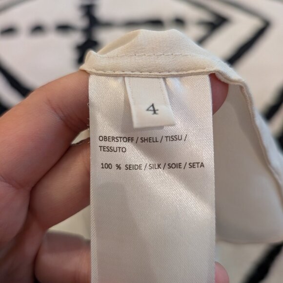 Dorothee Schumacher 100% Silk Blouse Size 4 quietluxury - Picture 7 of 7